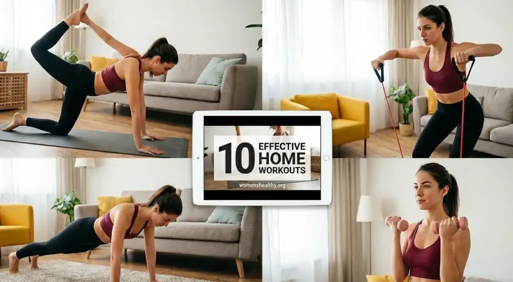 10 Effective Home Workouts for Women to Lose Weight Fast 10 Effective Home Workouts for Women
